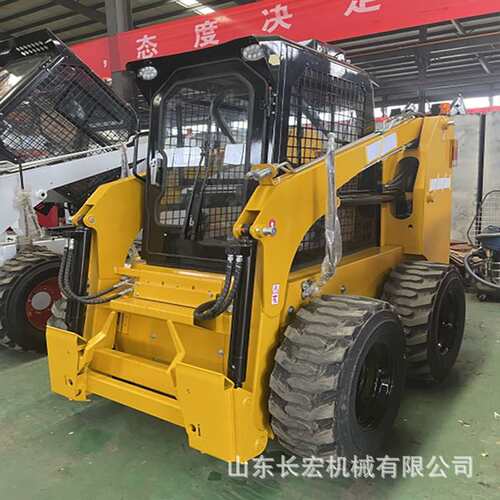 多辅具原地转向轮式装载机JC120型滑移装载机履带式建筑装载机
