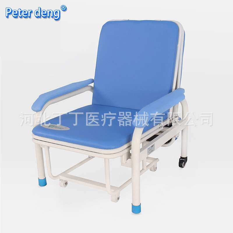 折叠陪护椅 午休椅可躺简易住院陪护椅床两用折叠床 陪床折叠椅