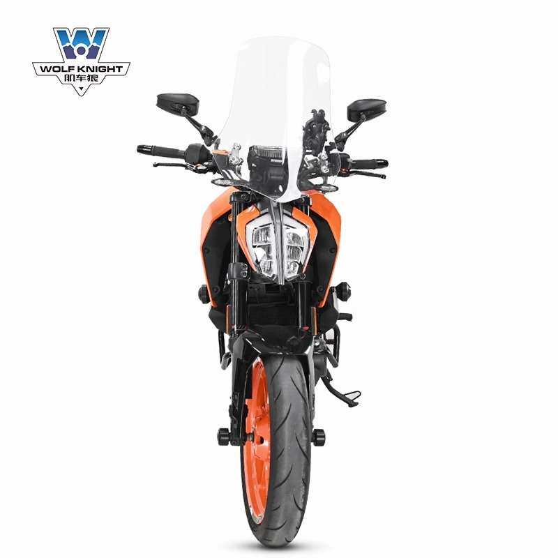 肌车狼 适用KTM 杜克390风挡挡风玻璃改装前挡风板钢化胶耐砸不烂
