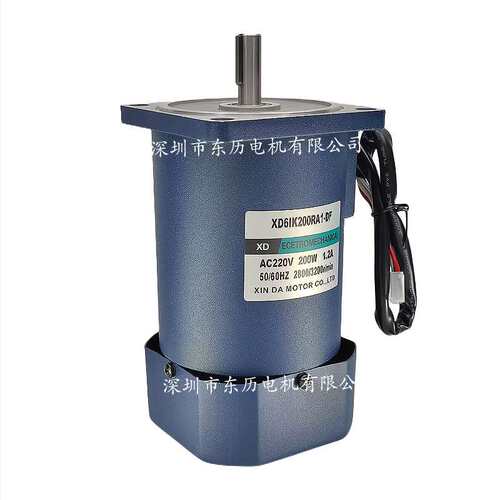 现货供应XD信达（垯）电机XD6IK200RA1-DF圆轴马达AC220V 220W