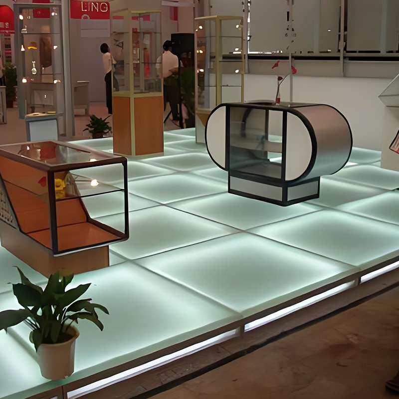 舞台桁架厂家直销坚固耐用婚庆走秀T台可重复使用玻璃舞台展示台