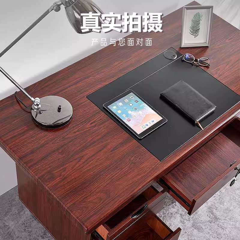 单人台式电脑职员桌 商用家用带抽屉带锁双人工位办公桌财务桌