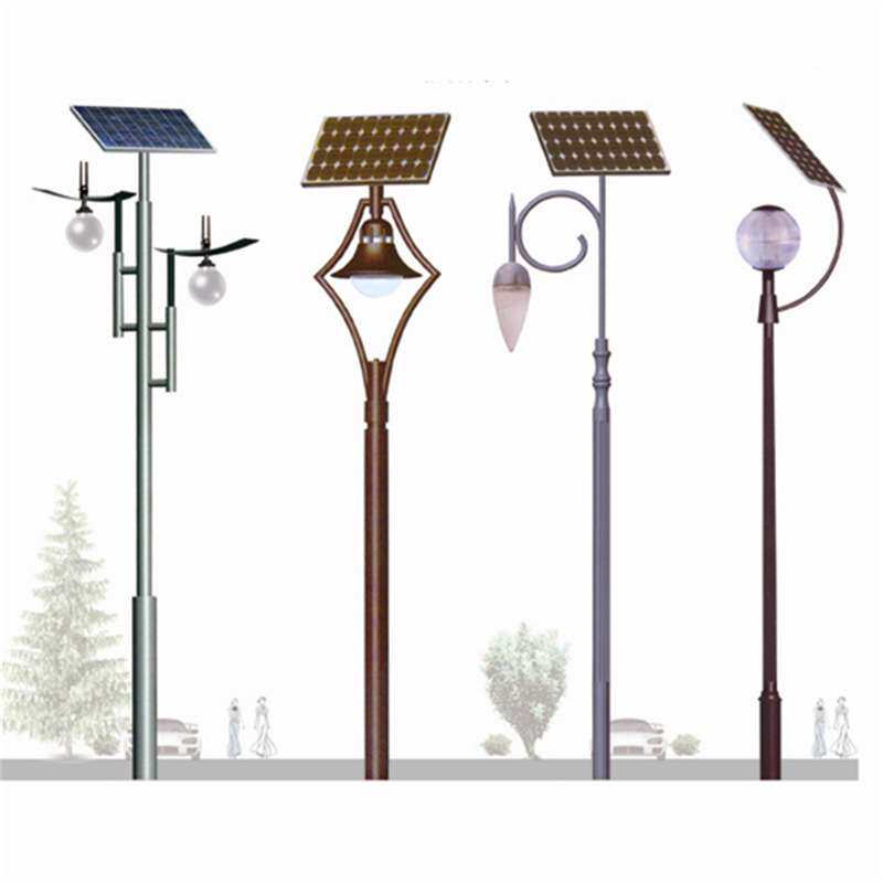 新款户外工程道路灯6米8米30W新农村单臂led感应太阳能路灯