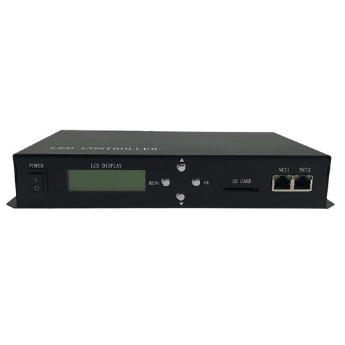 H801TC可联机 脱机电源同步主控SD卡可编程幻彩控制器 双网口输出