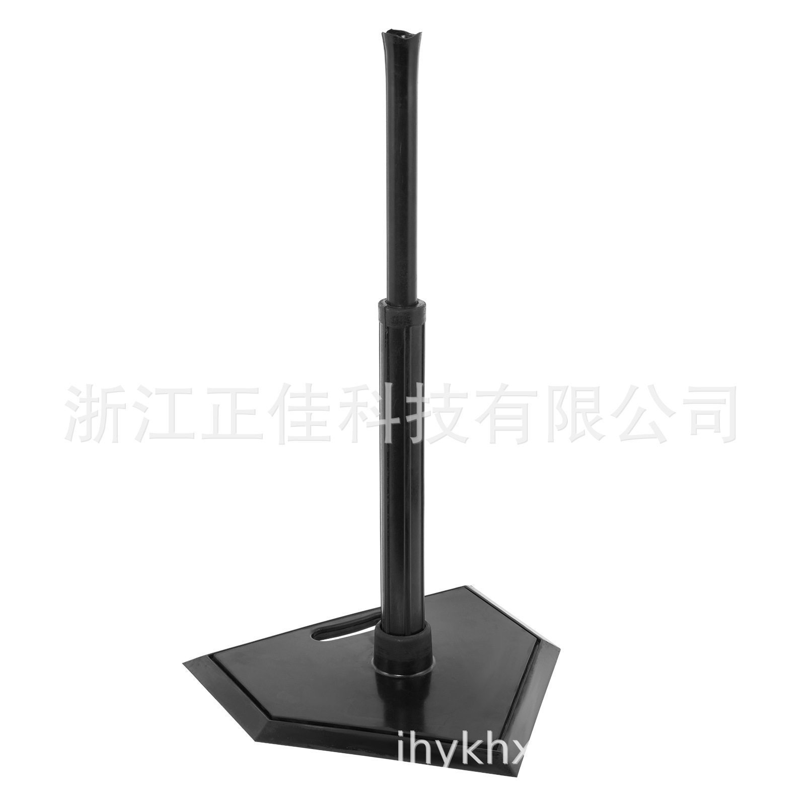 加长跨境出口北美可伸缩调节高度棒球橡胶打击练习器单孔训练器