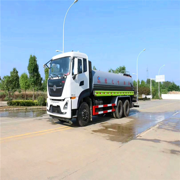 国六东风天龙22吨后双桥洒水车可上北京牌照加装30米雾炮公路养护