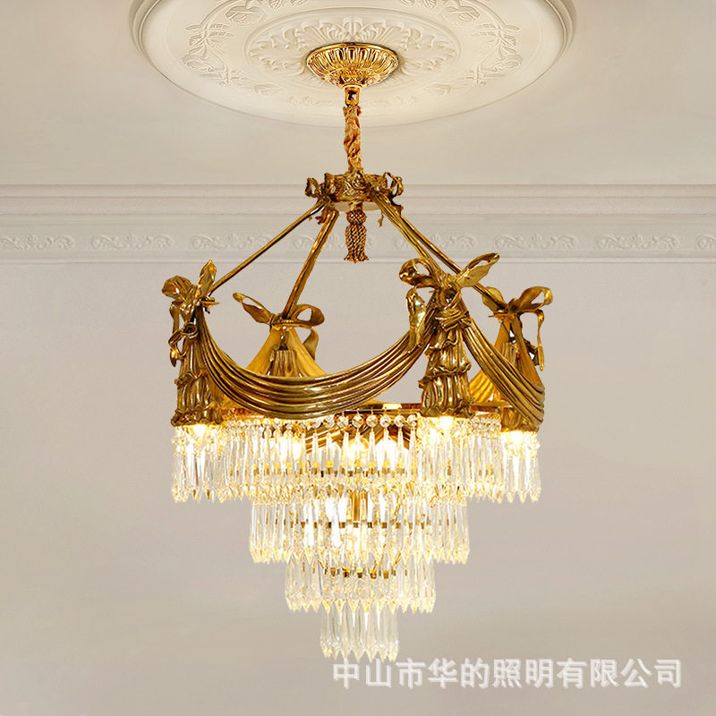 法式餐厅水晶吊灯欧式别墅客