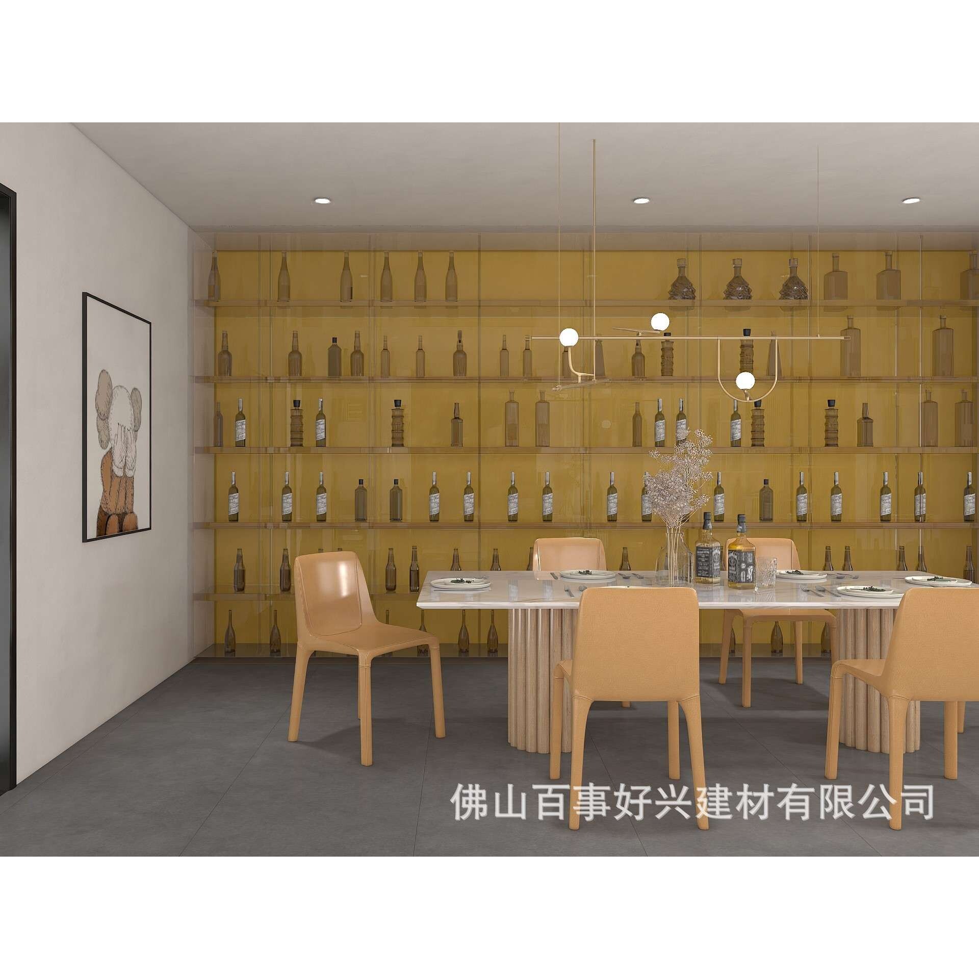 佛山任意连纹素雕仿古砖地砖客厅瓷砖 750x1500