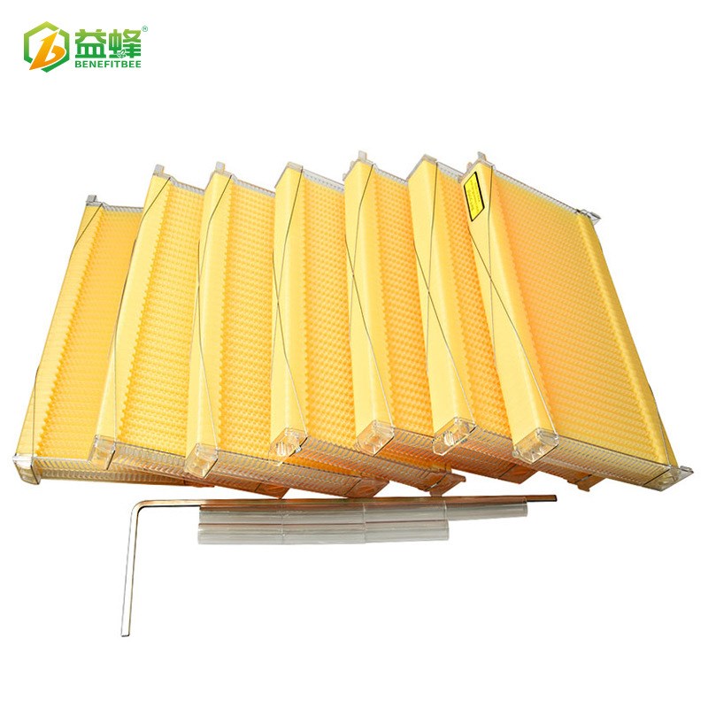 直销自动取蜜流蜜箱蜂脾中蜂意蜂G塑料新型巢格巢框巢础蜂箱