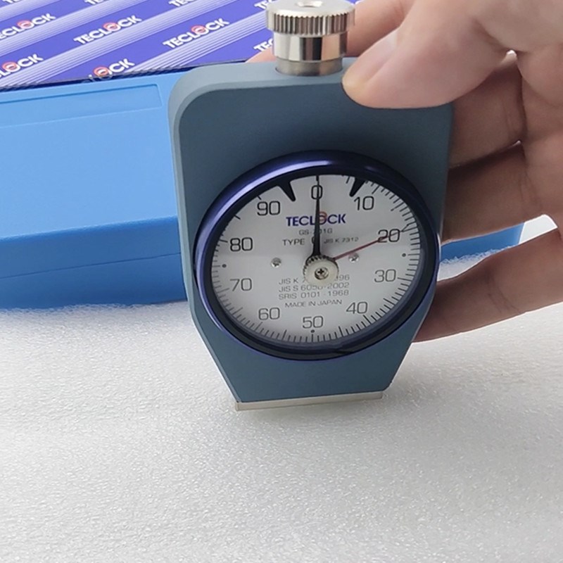 TECLOCK橡胶硬度计GS-70x1G 邵氏C型带置位针硬度计手持式硬度计