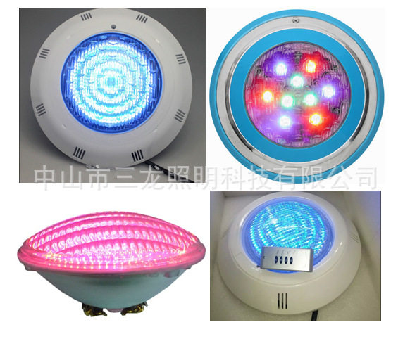 LED泳池灯各种款式参数水下灯2835贴片PAR56灯泡RGB遥控