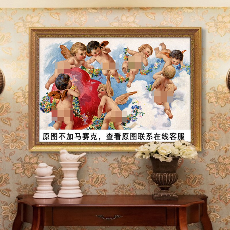 罗索菲奥伦蒂诺油画弹奏鲁特琴的天使I装饰画名画儿童房音乐挂画