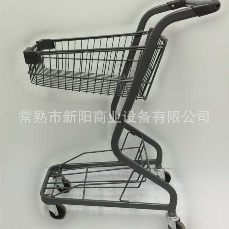 网红摆地摊拍照粉色少女r心便利店购物车KTV日式双层手推车置物车