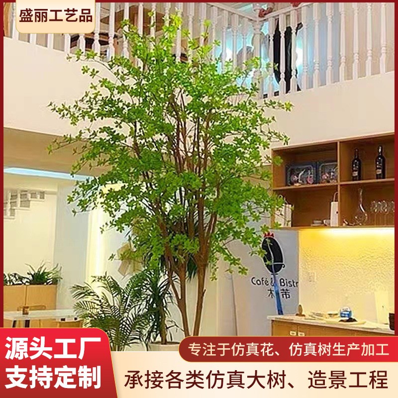 可仿真柏树景观树 家居装饰客厅摆设盆景 商T场装饰道具仿真树