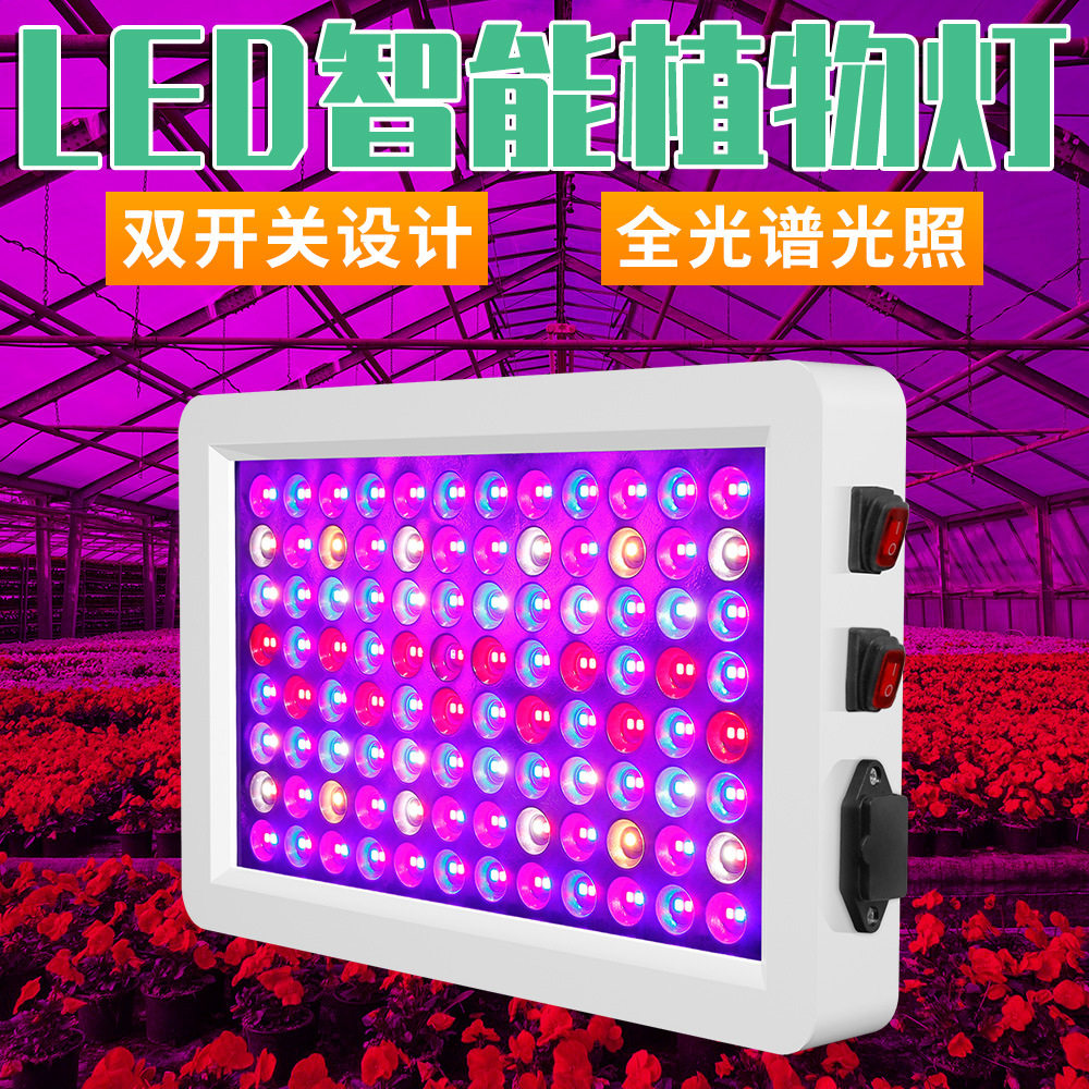 跨境LED智能生长灯室内多肉上色植物补光灯大棚花卉葡萄照明灯