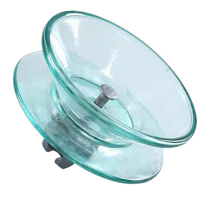 悬式双片玻璃绝缘子U10o0BP/155 双伞型钢化玻璃绝缘子 LXHY-100