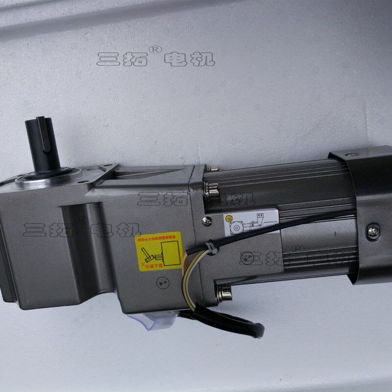 300W 齿轮减速直角电机 伞齿转角电机 调速电动机 流水线自动化
