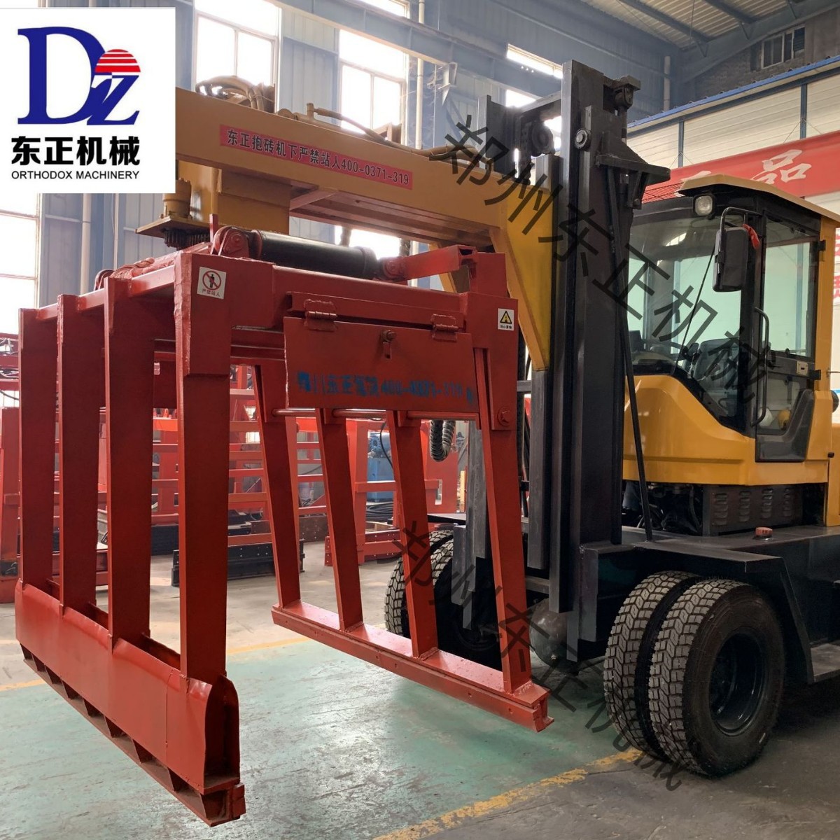 叉车安装抱砖机 建筑工地砖厂自动卸车专用 匠心优选 手动液压