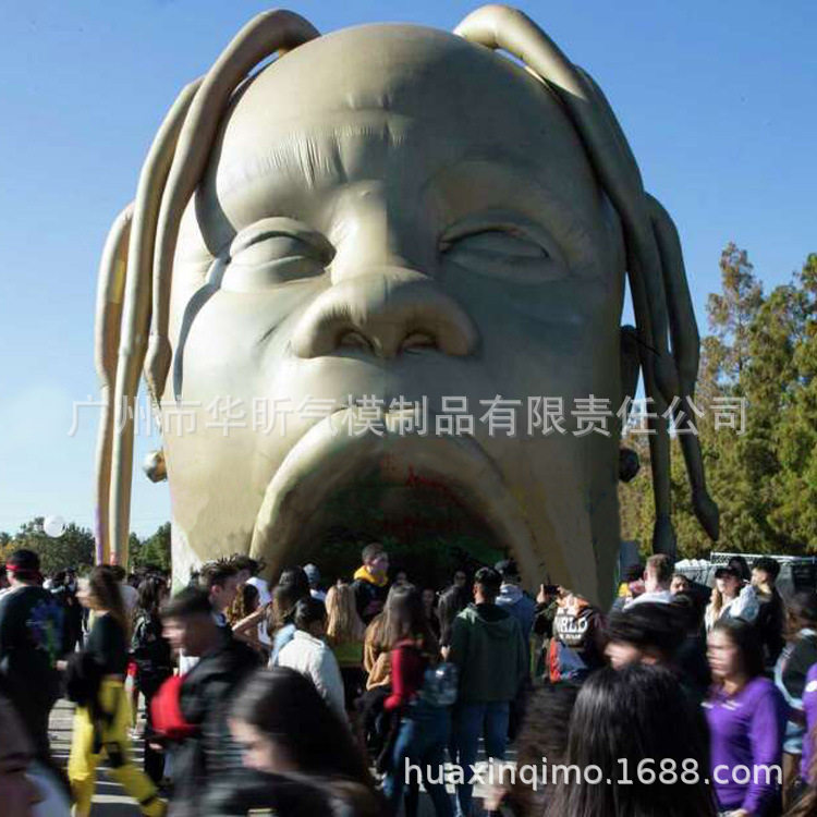 音乐演唱家头像艺术会娱乐场商场活动气模充气卡通公仔活动套具