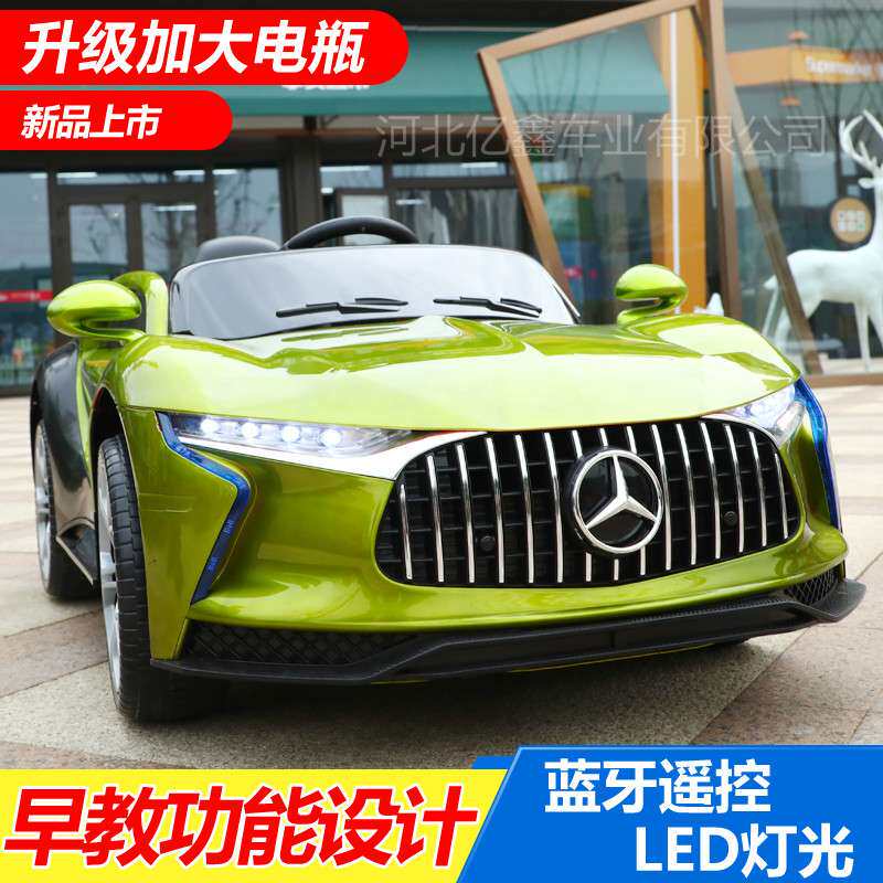 新款儿童电动气车带遥控四轮汽车玩具车可坐人男女宝宝摇摆童车