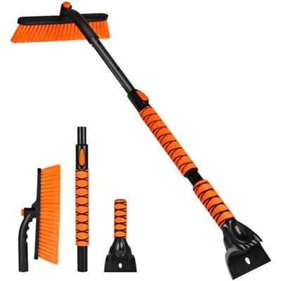 39 Extendable Snow Brush Ice Scraper for Cars Trucks跨境