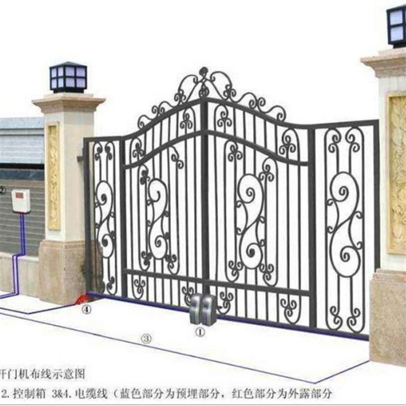 电动平移门推拉门 l不锈钢别墅大门 农村院墙不锈钢大门 围墙大门