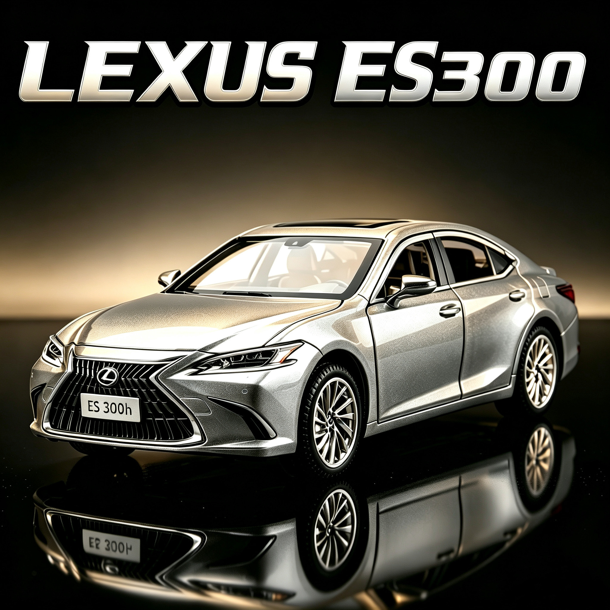124雷克萨斯ES300H合金车模型