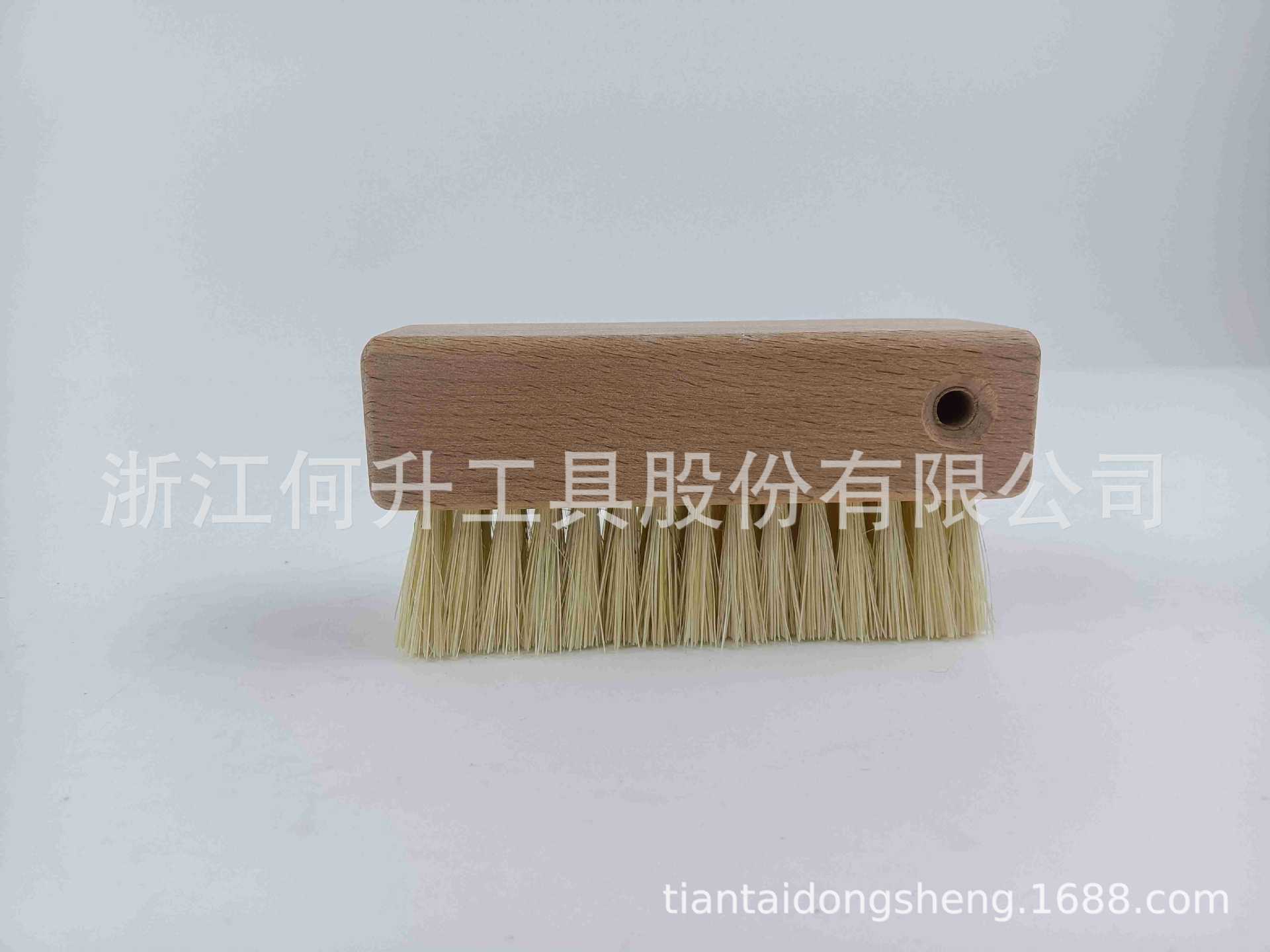 厂家生产榉木剑麻指甲刷单面洗手刷工具刷指缝刷木制按摩刷