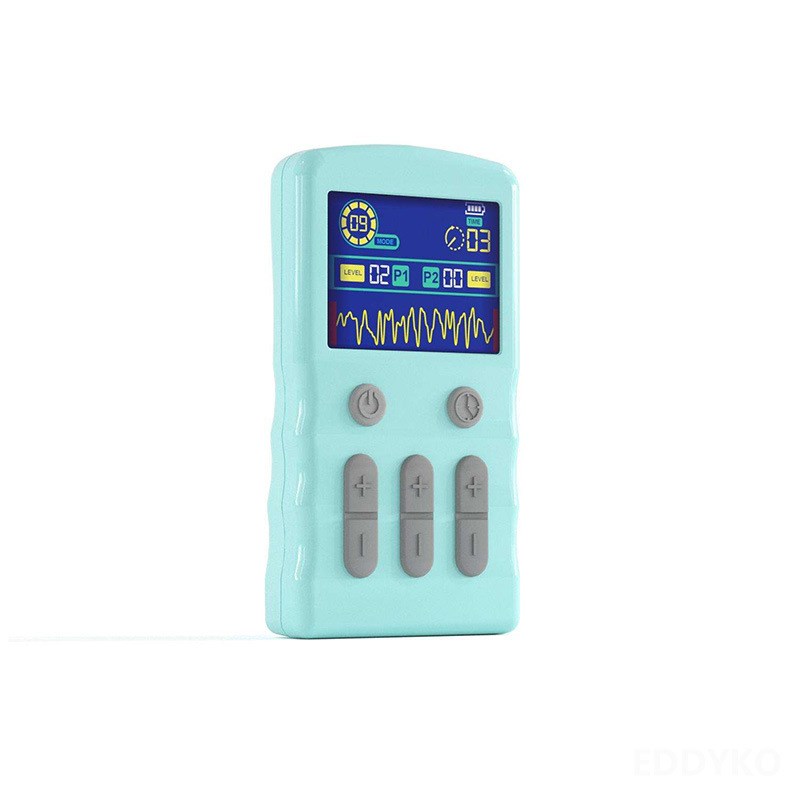 英文版低频脉冲理电疗按摩器新款双输出25模式TENS EMS肌肉刺激仪