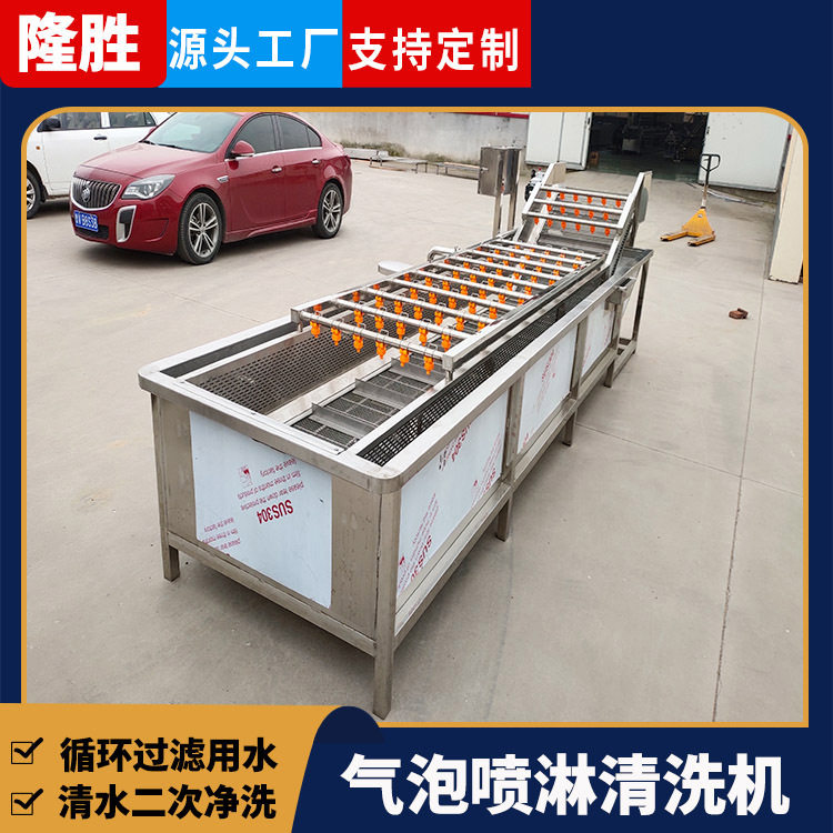 隆胜全自动果蔬气泡清洗机
