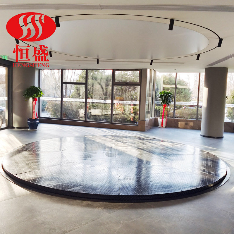 高级汽车旋转展示台 场馆表演升降舞台 大型工业转盘 车库地台