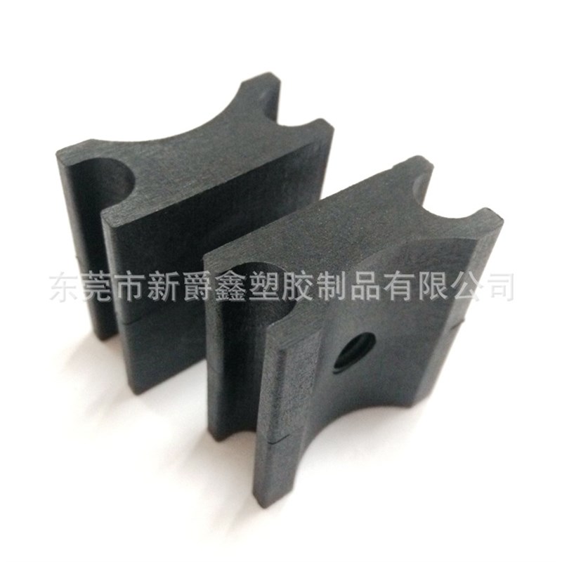 1/4英制尼龙加纤增强塑料螺母滑块注塑件配件V开模具注塑加工
