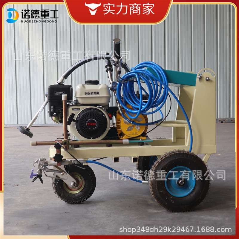 手推式液压冷喷划线机马路停车场操作标识自动画线设备