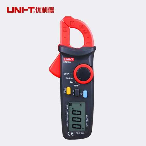 优利德UT210E数字钳形表迷你袖珍电流表交直流电压电流钳形万用表