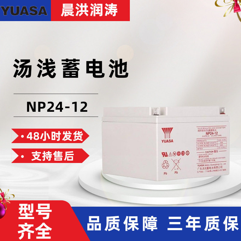 汤浅蓄电池NP24-12铅酸免维护12V24AH直流屏UPS电源EPS电池