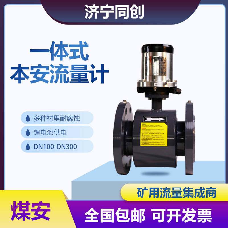 山西LZD350/150G矿用本安流量计 电磁 电池供电大流量