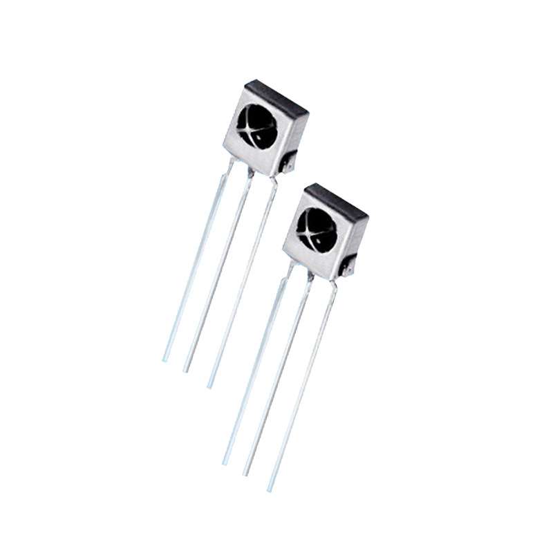 1838D直插式铁壳红外线接收头内外屏蔽抗干扰LED光敏遥控接收器