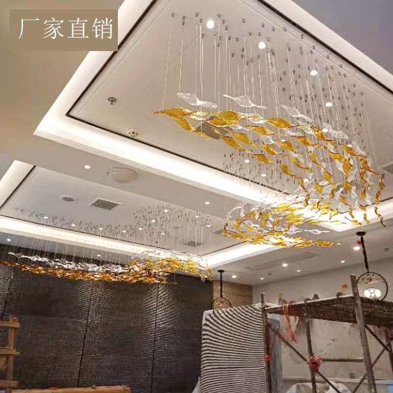 天亨天花挂件酒楼酒店大堂商场艺术灯售楼部工程装饰创意水晶吊灯