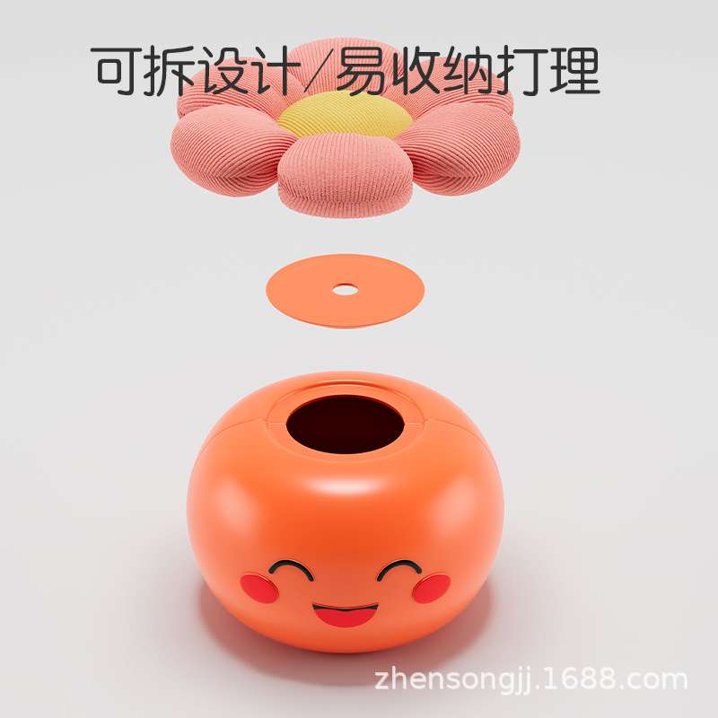 厂家直销 婚庆创意客厅卧室储物儿童塑形仿真水果柿子收纳座墩