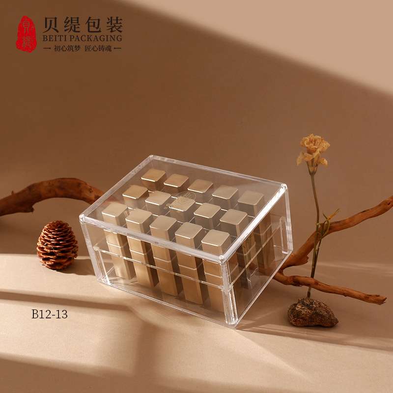 亚克力方正小盒子 透明可食品级内衬可放小瓶 虫草保健品瓶