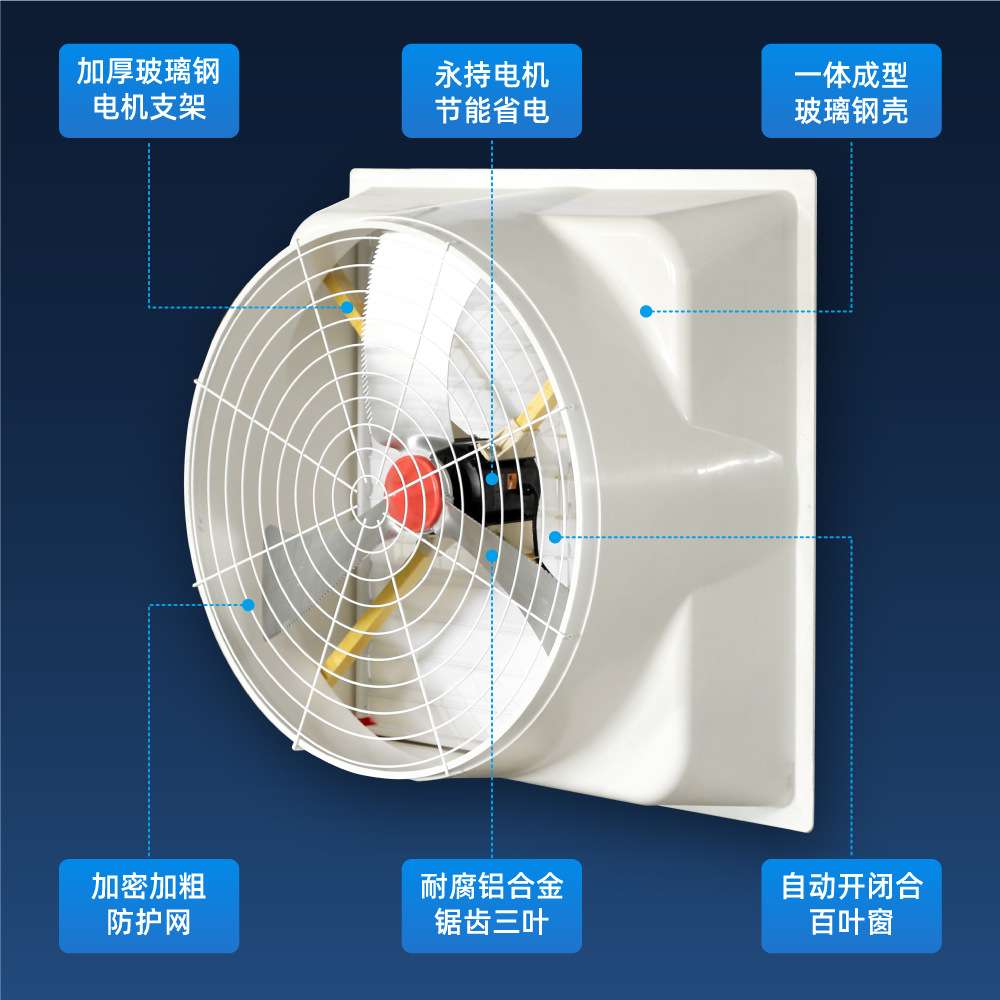 欧镨斯畜牧养殖大功率负压风机大风量工业排气扇厂房车间降温设备