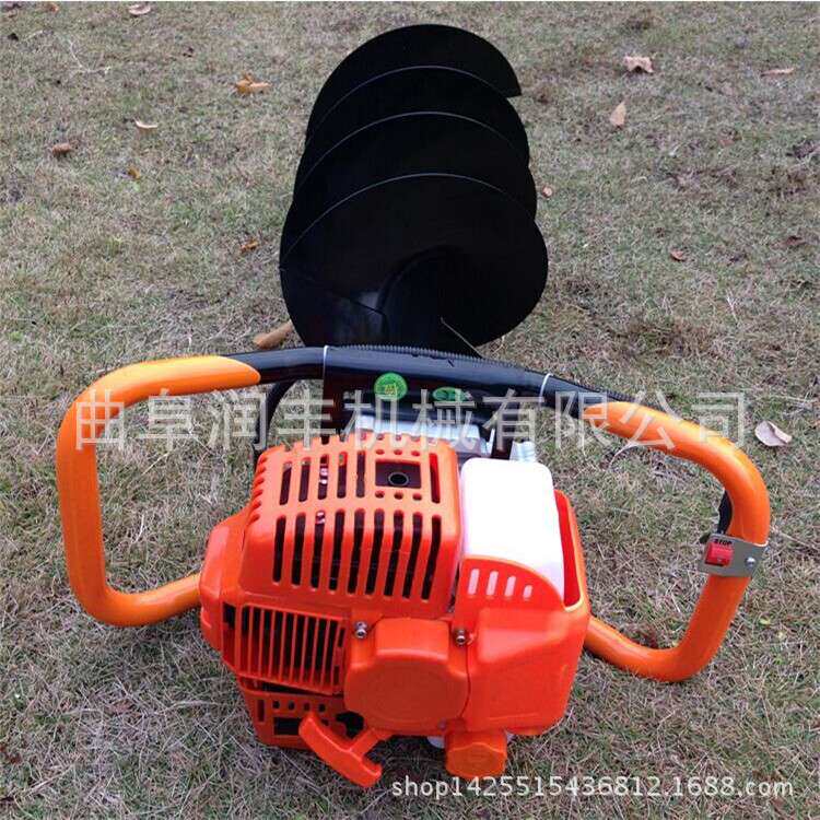 铁道围栏立柱打眼机 螺旋式钻坑机 家用型苗木种植挖坑机