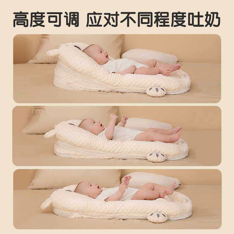 找工厂新生婴儿防吐奶斜坡床斜坡垫防溢呛奶宝宝喂奶神器床中床