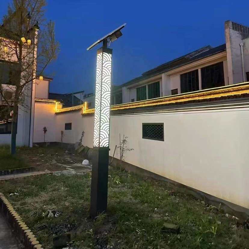 太阳能庭院灯照明路灯别墅新中式复古庭院灯公园花园太阳能庭院灯