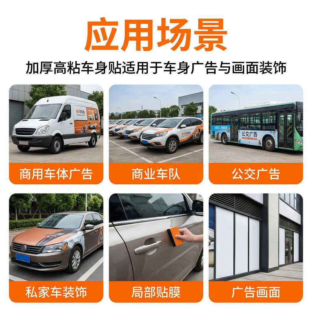千树-白胶车身贴汽车贴纸广告牌汽车改色喷绘写真广告材料厂家