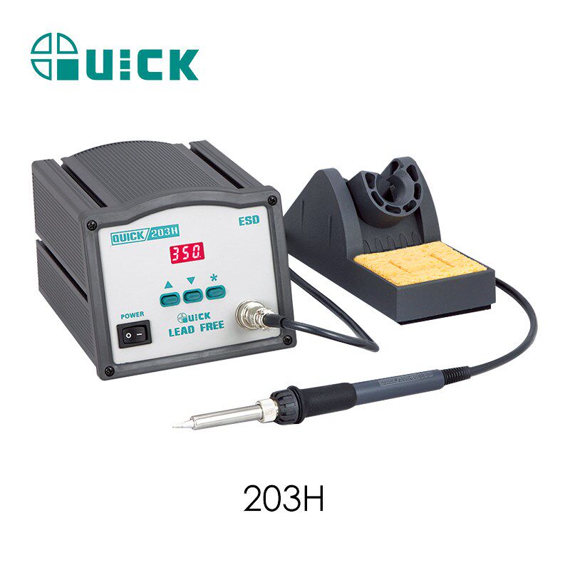 QUICK快克203H焊台电烙铁高频恒温203D电焊台元器件维修焊接工具