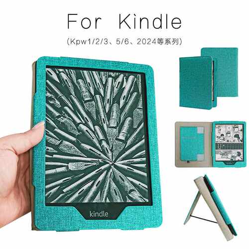 现货适用kindle paperwhitePU保护皮套KPW5/6带支架7寸Oasis壳子