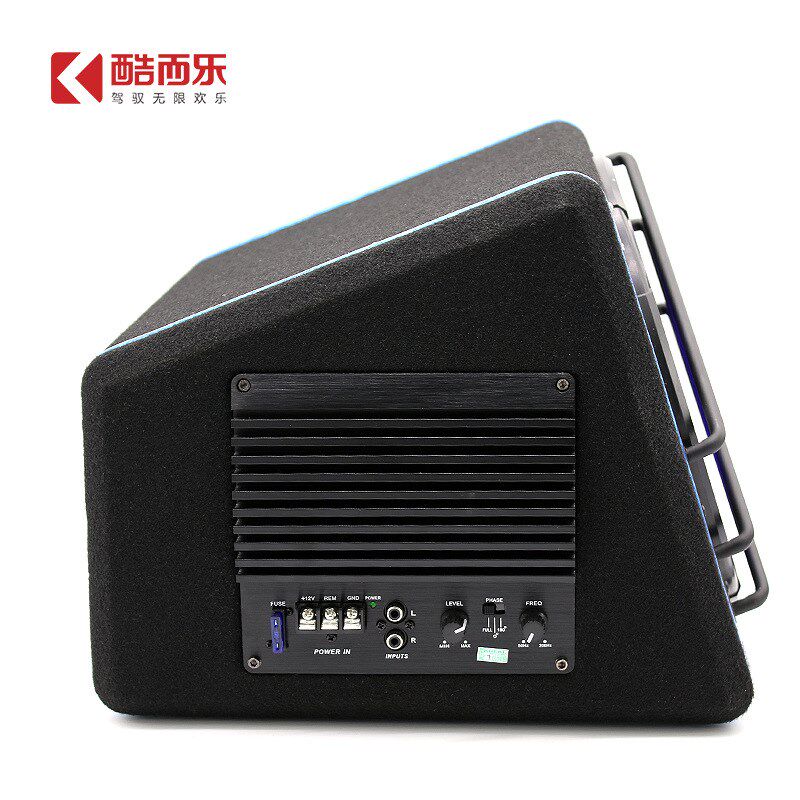 厂家直销10寸有源梯形超重汽车音响低音炮 车载改装大功率12V音箱