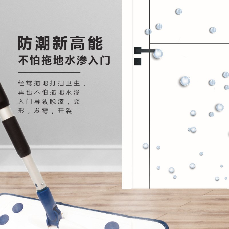 厂家木门卧室房间套装门现代简约极简轻奢家用免漆白色实木门