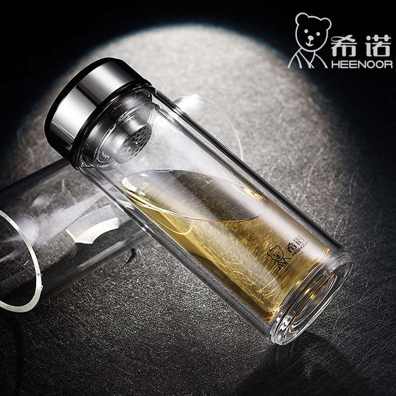 双层玻璃杯商务办公泡茶杯子带过滤网6736-6737-6738-6739